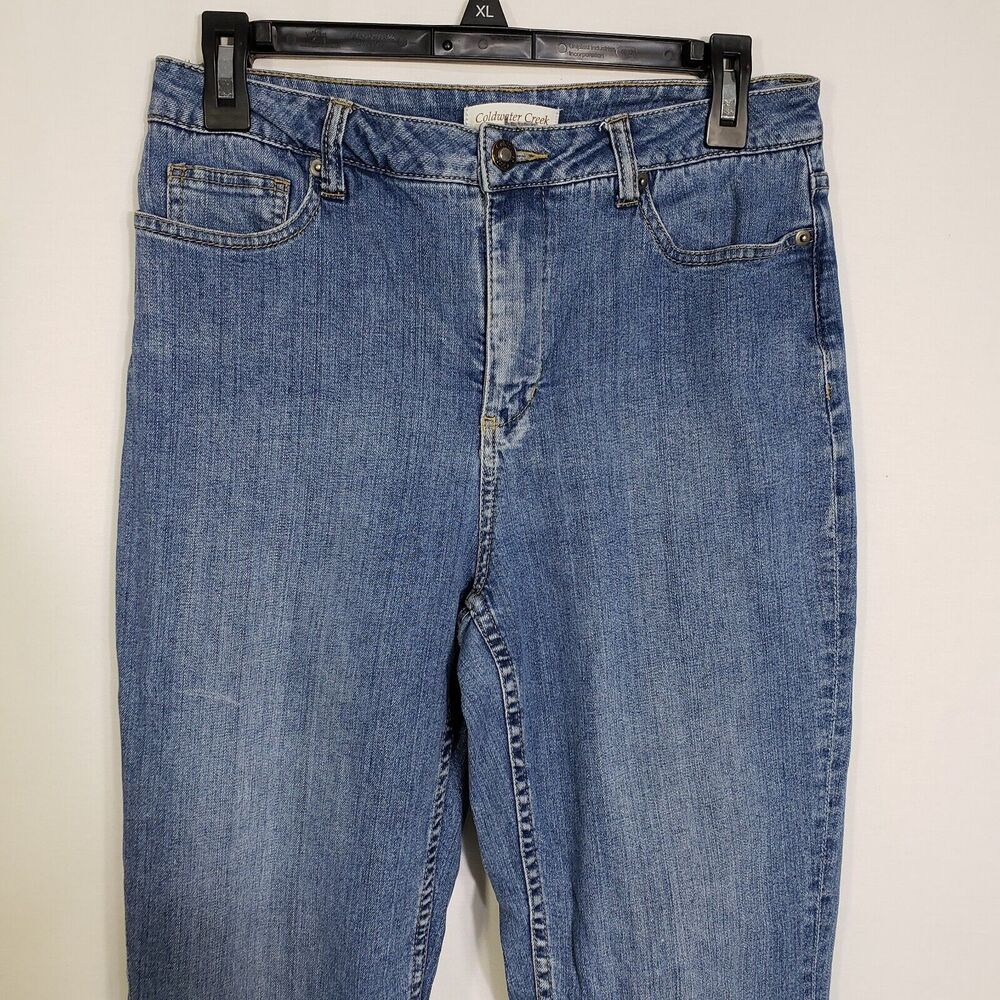 Coldwater Creek Womens Jeans Size 6 Blue Mid Rise Bootcut Leg Denim Medium Wash - Picture 6 of 11